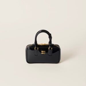 MIU MIU ARCADIE PATENT LEATHER MINI-BAG