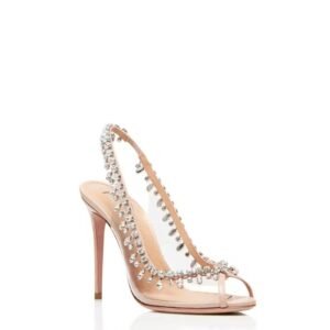AQUAZZURA TEMPTATION CRYSTAL SANDAL 105